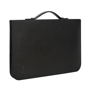 Premium Executive Leather Business Portfolio Organizer Conference <b>Folder</b> File Fastener <b>Document</b> Holder Planner Office Profession - Product Image 5