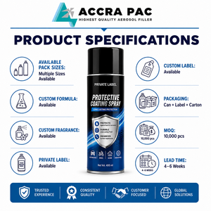 Aerosol de Revestimiento Protector de Marca Privada, Protección Contra Óxido y Corrosión para Uso Automotriz, Doméstico e Industrial - Product Image 1