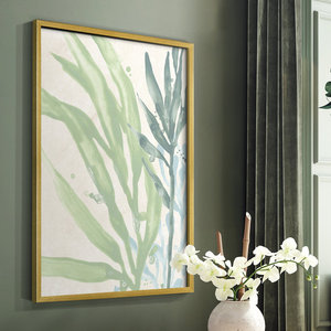 Handmade Style Seagrass IV Seascape Paintings IV Framed <b>Print</b> <b>with</b> Solid Wood <b>Frame</b> Handmade Style - Product Image 3