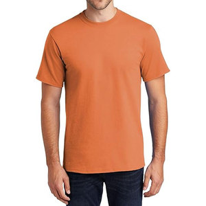 T-shirt unisexe homme à col rond, coupe ample, 100% coton épais, anti-boulochage, avec logo brodé sur l'avant, personnalisable, marque privée - Product Image 4