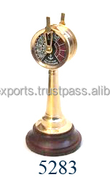 Fantasia <span class=keywords><strong>nautica</strong></span> decorativo in legno in ottone nave telegrafo stile marino smalto in metallo con Base nautico accessorio decorativo - Product Image 3