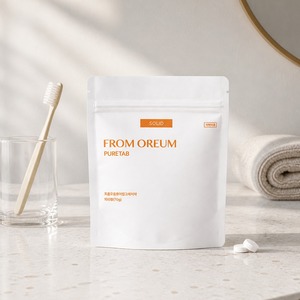[FROM OREUM] Recharge de dentifrice solide pour l'hôtellerie, articles de toilette pour la chambre d'hôtes, soins dentaires portables, comprimés de soins bucco-dentaires - Product Image 3