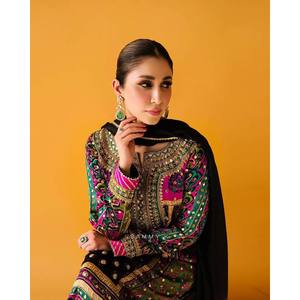 Conjunto de Top, Pantalón y Dupatta de Fiesta para Mujer, Diseño Elegante - Product Image 6