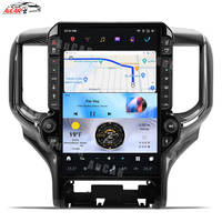 Autoradio Android 14 14,4'' avec navigation GPS vidéo, lecteur multimédia DVD pour Dodge Ram 2019-2024, écran Tesla, autoradio stéréo