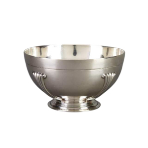 Wholesale Luxury <b>Silver</b> Wine Bowl Stainless Steel Champagne <b>Ice</b> <b>Bucket</b> Custom Logo Metal Pedestal Punch Bowl For Hotel Barware - Product Image 1