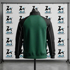 Veste de lacrosse personnalisée en toile avec logo, fermeture éclair, décontractée, pour l'automne, col rabattu, imperméable et coupe-vent - Product Image 2