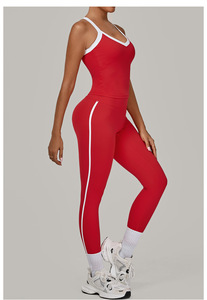 Ensemble de vêtements de sport et de fitness pour femmes, tenue de sport active, ensemble de 2 pièces pour l'entraînement - Product Image 2