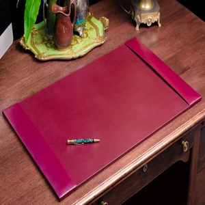 Dark Brown Bonded Leather Desk Blotter for <b>Writing</b> Executive Desk Surface Dark Brown Bonded Leather Desk <b>Pad</b> - Product Image 6