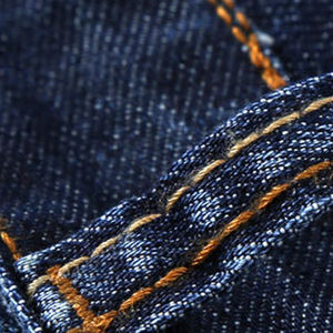 Jeans de Mezclilla para Hombre, Corte Recto, Cintura Alta, Estilo Desgastado, 100% Algodón, Gruesos, para la Moda de Invierno - Product Image 6