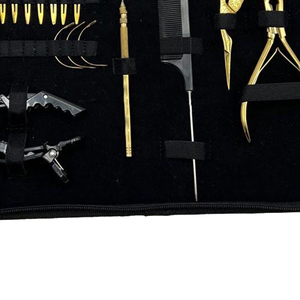 Kit de pinces professionnelles pour extensions de cheveux, qualité supérieure, logo personnalisé, avec outils d'application et de retrait de micro-liens - Product Image 5