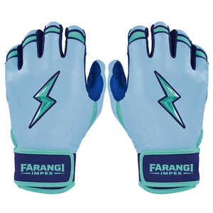 Gants de frappeur de baseball en cuir de vachette ambidextres Bruce Bolt personnalisés, durables, avec fermeture auto-agrippante, légers, avec logo – Vente en gros - Product Image 4