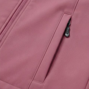 Chaquetas de manga larga con cremallera frontal para mujer, fabricación directa de fábrica, chaquetas softshell ligeras personalizadas para mujer - Product Image 4
