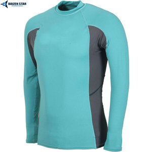 Fabricant de vêtements de sport OEM personnalisés, t-shirts de compression imprimés par sublimation pour hommes, protection UV - Product Image 4