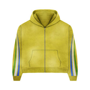 Custom Logo <b>Oversize</b> Sweat Pants Suit <b>Jogger</b> Set Cropped Sweatsuit Acid Wash Flared Sweatpants and Hoodie Sets Tracksuit for Men - Product Image 2