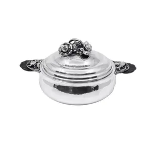 หม้อตุ๋นสเตนเลสสตีลเคลือบเงาคุณภาพพรีเมียม คลาสสิก ทนทาน พร้อมฝาปิด |   จานเสิร์ฟดีไซน์สวยสำหรับใช้ในครัวทุกวัน - Product Image 5