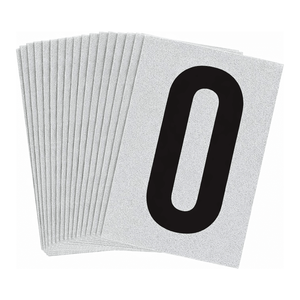Reflective <b>Vinyl</b> Labels for Equipment and Pipe Identification Printable PVC Black on Silver 1-Inch - Product Image 2