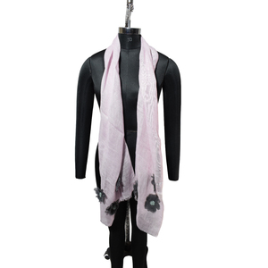Pañuelos de Lino Tejidos a Mano para Mujer, Estilo Casual, MOQ Bajo, Logotipo Personalizable - Product Image 1