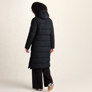 Abrigo largo de plumón para mujer, chaqueta acolchada de invierno, impermeable, a prueba de viento, transpirable, con capucha, elegante chaqueta larga tipo burbuja. - Product Image 6