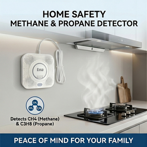 Smart <b>Wireless</b> Methane Natural Leak <b>Alarm</b> Wall Mounted Portable ABS Combustible Gas Detector - Product Image 2