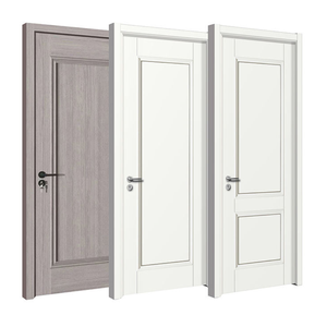 Puerta de Entrada Moderna de Diseño 3D en MDF, Tamaño y Color Personalizados, Puertas Precolgadas con Acabado Resistente al Agua - Product Image 1