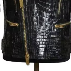 Veste matelassée à capuche en cuir véritable durable pour homme, col montant, services OEM/ODM, prix de gros - Product Image 4