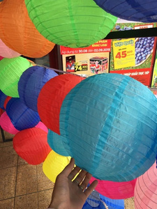 Linternas de seda pintadas, linternas de bambú y seda, luces colgantes para jardín, restaurante, hotel, linternas de seda de Vietnam - Product Image 3