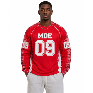 Maillots de football américain et de soccer personnalisés avec logo brodé, design camouflage spécial, respirants, sublimation, OEM ODM - Product Image 1