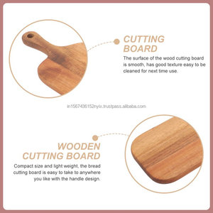 Planche à découper en bois industrielle bohème rustique moderne pour cuisine ou salle à manger, ustensiles de cuisine élégants à découper et à servir - Product Image 3