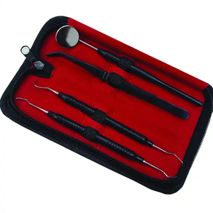 Kit d'examen dentaire de base premium BBI-558 Bone Bridge Instruments, manuel, en acier inoxydable réutilisable, revêtement en silicone noir de haute qualité - Product Image 6