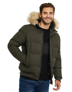 Oferta de Invierno: Chaqueta Acolchada Personalizada para Hombre, Chaqueta de Plumón Gruesa, Chaqueta con Cierre y Diseño Personalizado - Product Image 1