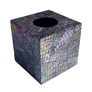 Handmade Modern Wooden <b>Tissue</b> Box with Mother of Pearl Inlay From Vietnam for Home Decor - Product Image 2
