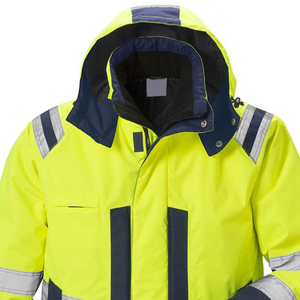Veste de travail réfléchissante haute visibilité, respirante, en tissu polyester, veste de sécurité utilitaire pour la construction - Product Image 3