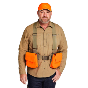 Gilet de chasse et de tir haute visibilité pour zones montagneuses, porte-cartouches de fusil réglable avec double pochette à munitions OEM - Product Image 2