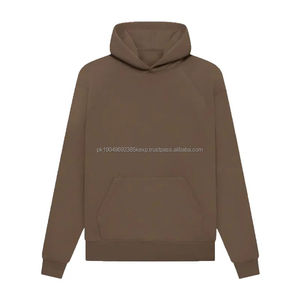 Alta calidad logotipo personalizado Casual con capucha para hombre Sudadera con capucha letra Logo doble línea pecho estilo suéter hombres sudaderas con capucha sueltas - Product Image 1