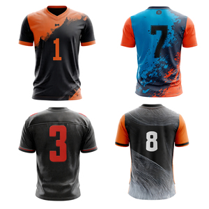 Camiseta de Fútbol Sublimada Deportiva 100% Poliéster con Número de Equipo, Camisetas de Fútbol con Cuello en V, Camisetas de Fútbol Estampadas - Product Image 6