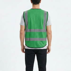 Gilet de sécurité haute visibilité pour travaux de construction, respirant, réfléchissant, pour travailleurs routiers, avec plusieurs poches - Product Image 3