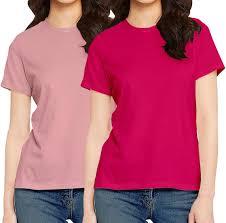 เสื้อยืดคอมฟอร์ทสำหรับใส่ทุกวัน ผู้หญิง ผ้านุ่ม ยืดหยุ่น กระชับพอดีตัว คอกลม ใส่ได้ทุกวัน - Product Image 1