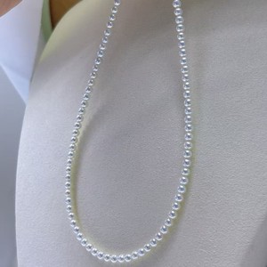 Collar de Perlas de Agua Dulce Versátil de Estilo Retro Francés de 3-4 mm, Cadena Trenzada de Múltiples Capas - Product Image 1