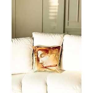 Wholesale Handcrafted Floral Print <b>Cushion</b> <b>Cover</b> with Decorative Sofa Pillow <b>Cover</b> and Hidden Zip for Daily Use and Home Styling - Product Image 3