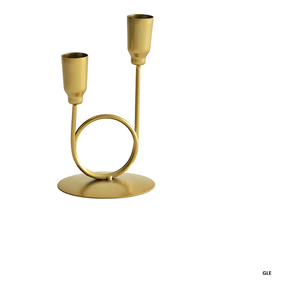 Elegant Nordic Metal Candle Holder Minimalist Home Interior Decorative <b>Table</b> Accent Ornament - Product Image 4
