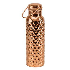 Botella de Agua de Cobre Puro de Alta Calidad, a Prueba de Fugas, con Acabado Mate Suave, Recipiente Tradicional Indio Ayurvédico para Beber, en Oferta - Product Image 6