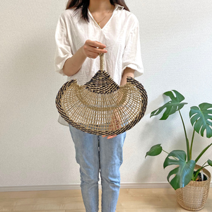 พัดหญ้าทะเลแบบดั้งเดิมสำหรับบ้านพัดหญ้าทะเลทำด้วยมือคุณภาพสูงพัดทอมือธรรมชาติสำหรับฤดูร้อน100% ทอมือธรรมชาติ - Product Image 2