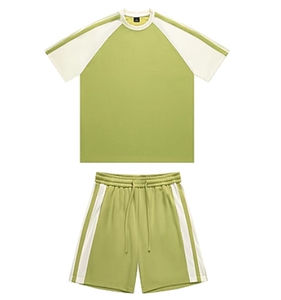 Conjunto de Dos Piezas de Color Liso Personalizado, Chándal Deportivo Unisex para Hombre y Mujer, Pantalones Cortos de Verano, Traje Deportivo - Product Image 3