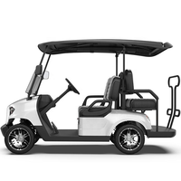 Voiturette de golf électrique 4x4 personnalisée 3-4 places côte à côte, homologuée, avec batterie au lithium, pour le tourisme