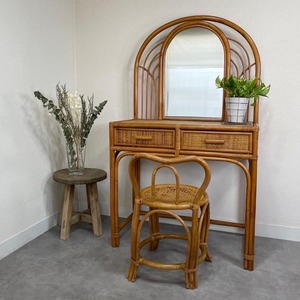 Meubles naturels en rotin armoire coiffeuse designs uniques tables de maquilleur pour l'exportation - Product Image 4