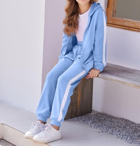 Low MOQ Plus Size Women Casual Jogger Suit <b>Plain</b> Color Women <b>Tracksuit</b> Street Wear New Arrival Women Track Suit for Adult Ladies - Product Image 4