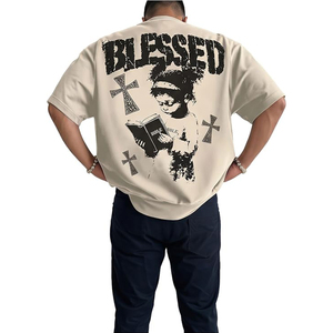 Men's <b>Y2k</b> Gothic Graphic Tees Short Sleeve Crew Neck T <b>Shirt</b> Vintage Streetwear Summer Tops - Product Image 1