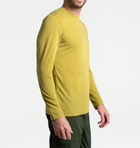 Camiseta Casual de Manga Larga para Hombre, Tela de Algodón, Estilo Urbano Informal, Ajuste Cómodo, Uso Diario, Camiseta de Manga Larga para Hombre - Product Image 3