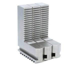 YTUM marca 200mm K11 200 <span class=keywords><strong>Chuck</strong></span> Jaws <span class=keywords><strong>CNC</strong></span> torno <span class=keywords><strong>Chuck</strong></span> con altura añadida mordazas duras interior y exterior, Manual <span class=keywords><strong>Chuck</strong></span> 3 mordazas - Product Image 1