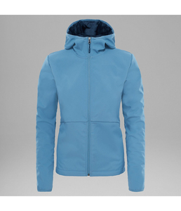 Chaqueta Softshell Azul con Capucha para Hombre, con Cierre de Cremallera, Resistente al Viento, Informal, para Otoño, Corte Estándar, Largo Regular - Product Image 1